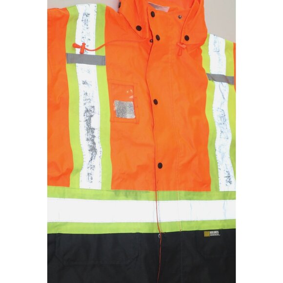 Holmes Workwear Hi-Vis Safety Jacket XL Reflective Waterproof ANSI Workcore - Picture 8 of 11